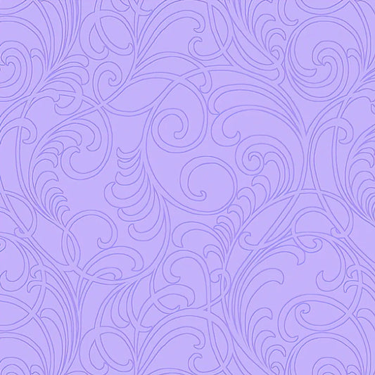Benartex Classic Scrolls and Blenders Meadow Scroll Light Purple 2968-64