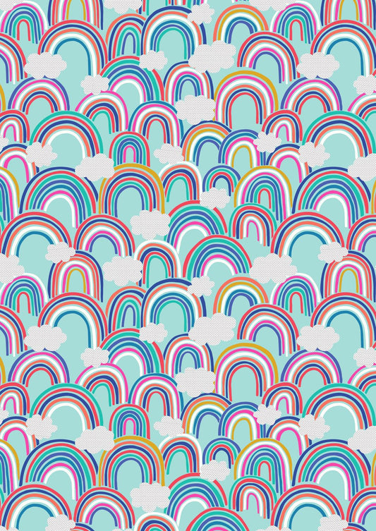 Lewis & Irene Over The Rainbow on Light Turquoise A441.4