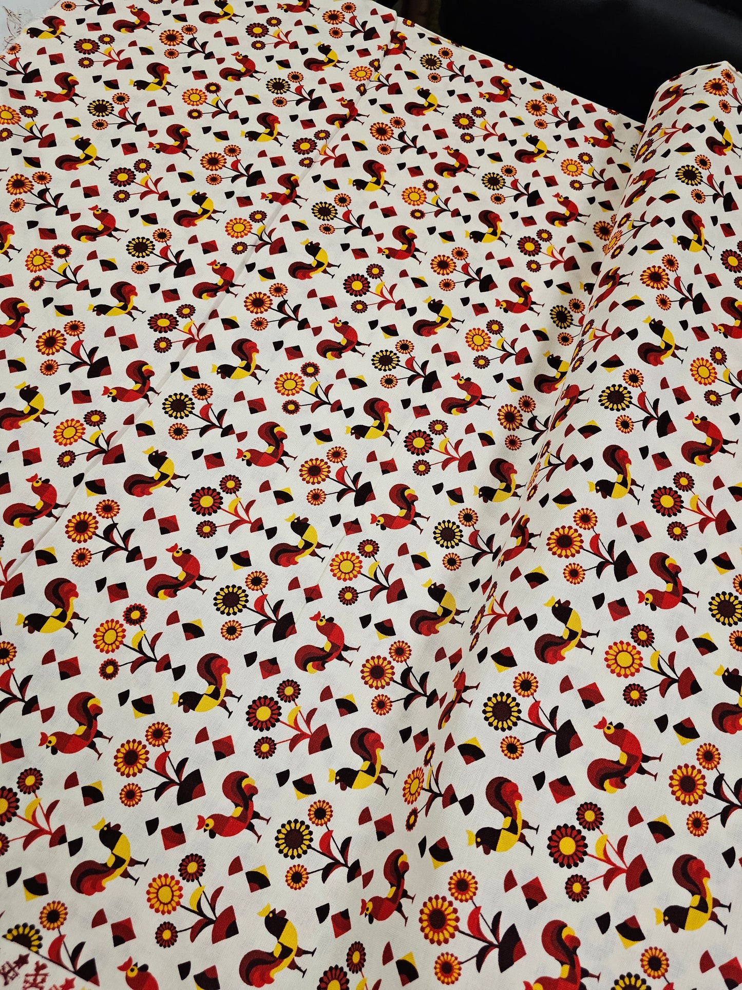 RJR Fabrics Lil Bit Country Rockin Rooster Red RJ1901-RE-1