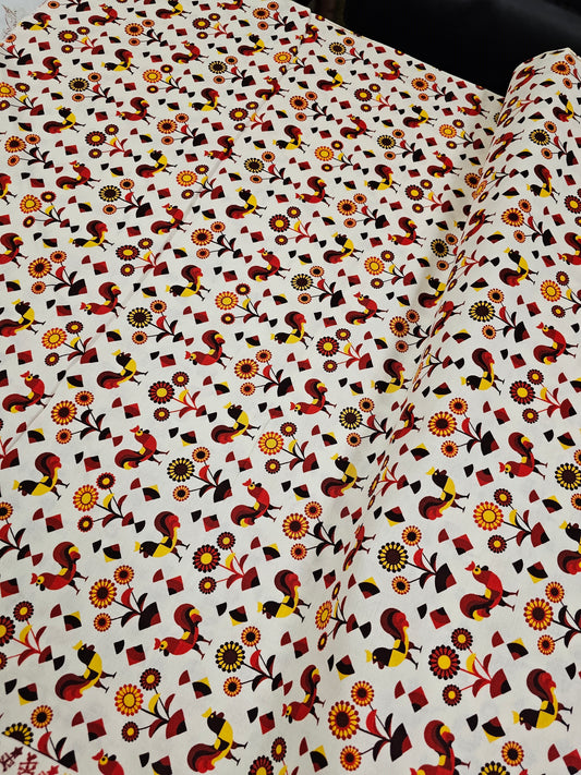 RJR Fabrics Lil Bit Country Rockin Rooster Red RJ1901-RE-1