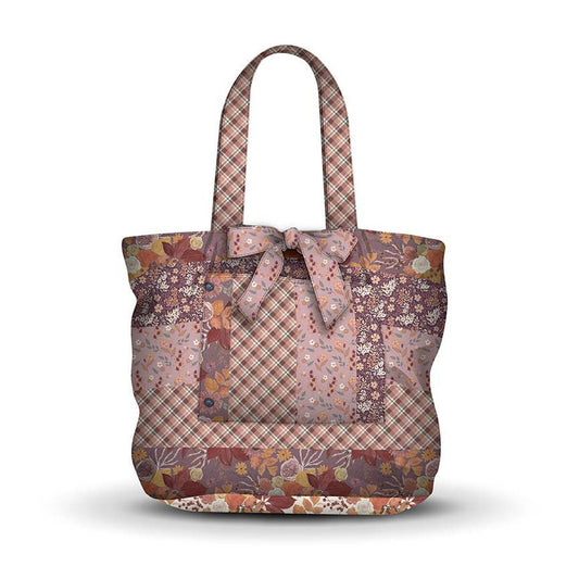 PANL-431 Riley Blake Designs Panel Evening on the Prairie Cottage Cottage Core Tote Panel Grape