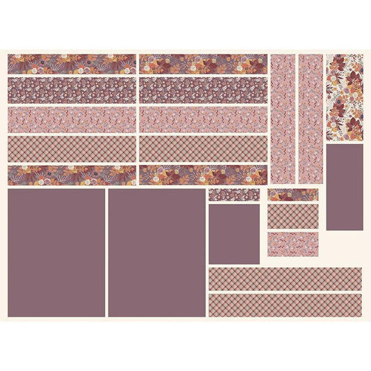 PANL-431 Riley Blake Designs Panel Evening on the Prairie Cottage Cottage Core Tote Panel Grape