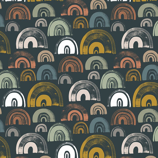 Riley Blake The Waterhole Rainbows C11842 Midnight