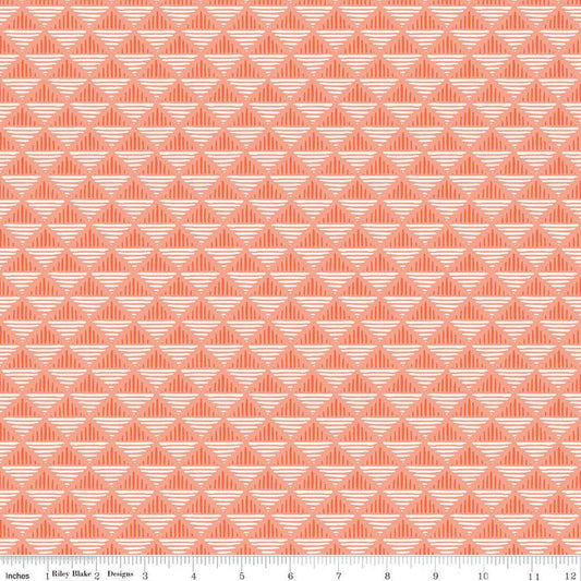 Riley Blake Maple Geo C12475 Coral