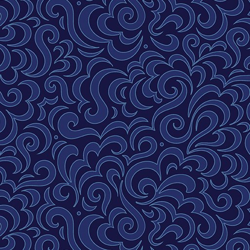Benartex Fabrics Elegance Winter Jewels Elegance Midnight 13563-11