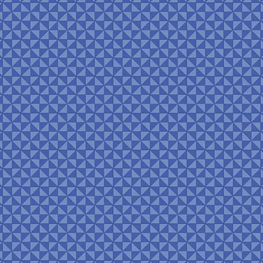 Benartex Quilted Geo Blue Merry & Bright 13130-55