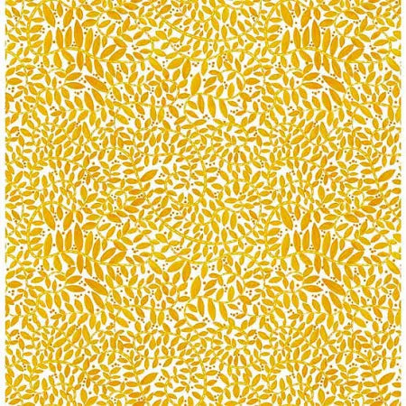 Benartex Fabrics Folkscapes Fantasy Fern Yellow White 10434-32