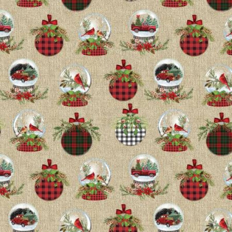 Benartex Joy of the Season 13093-70 Ornaments