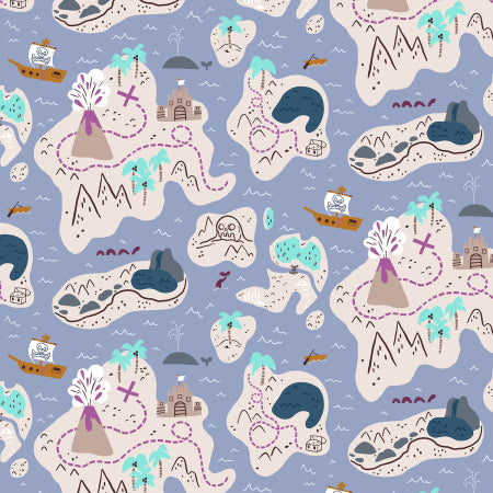 RJR Fabrics Kraken X Marks The Spot Horizon JG101-HO2