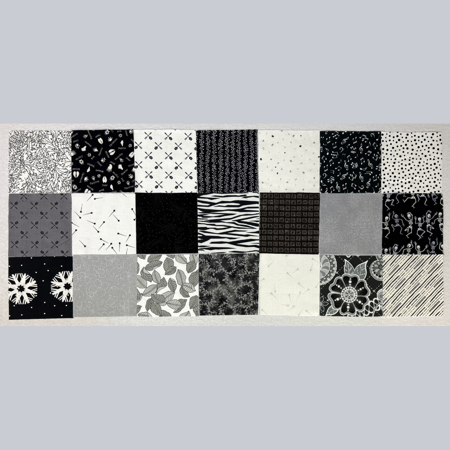 Ying & Yang  2 1/2" Mini Charm Squares Exclusive 42 Piece Pre-Cut