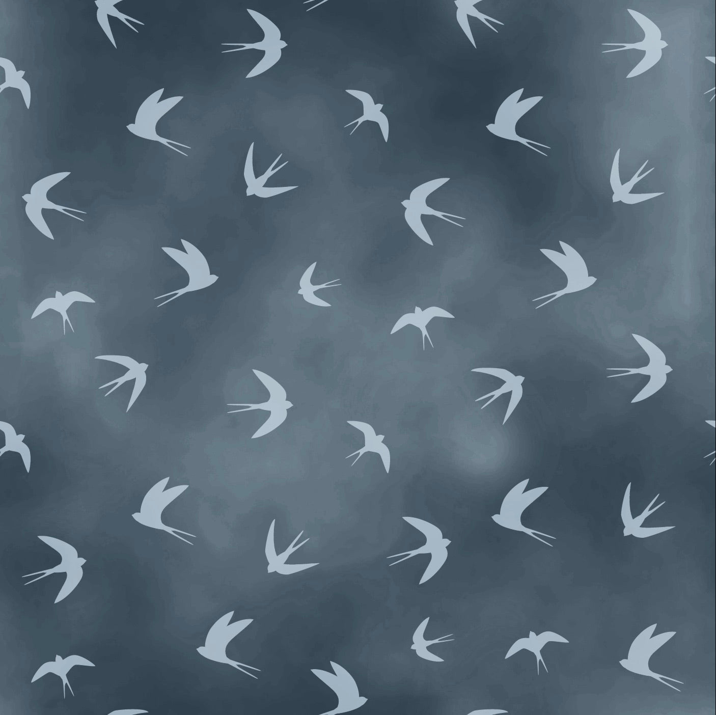 Suite B for Island Batik Autumn Skye Swallows Blue Denim 922109565AM