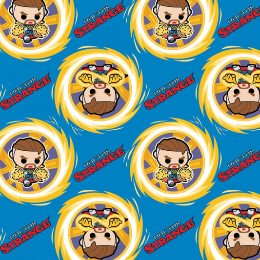 Camelot Fabrics Doctor Strange marvel Kawaii 2 13020861 Medallions on Blue