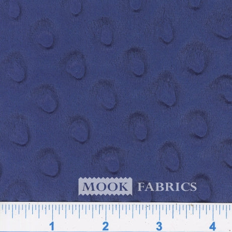 5028 Mook Fabrics Softee Dot Minky Solid Navy 69462
