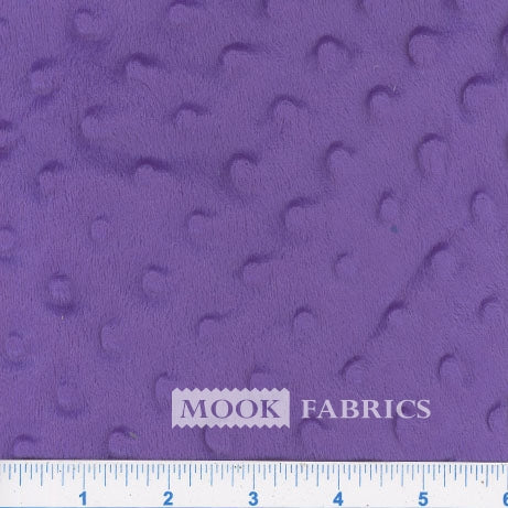 5029 Mook Fabrics Softee Dot Minky Solid Violet 73502