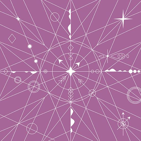 Andover Century Prints Hopscotch Compass Isle by Alison Glass CS-22-ORCHID