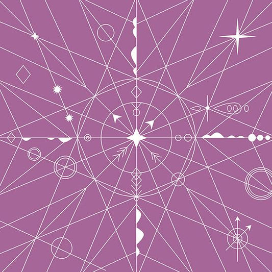 Andover Century Prints Hopscotch Compass Isle by Alison Glass CS-22-ORCHID