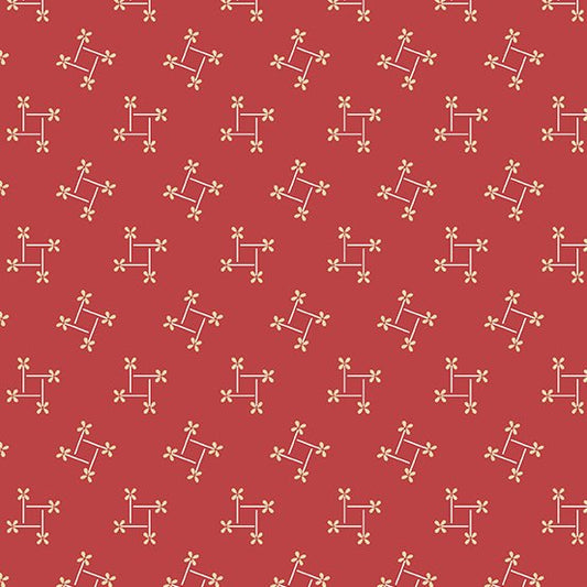 Andover Sweet Sixteen Pinwheel Red 9589-R