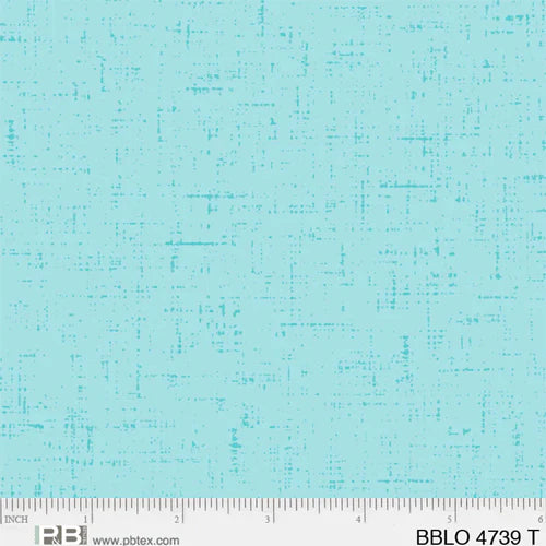 P&B Textiles Boots and Blooms Texture Teal 4739-Teal