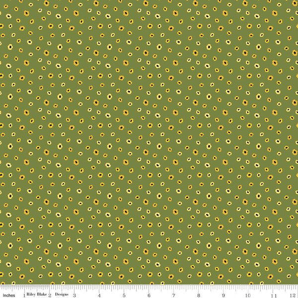 Riley Blake Petals and Pedals Petals Mini Green C1146