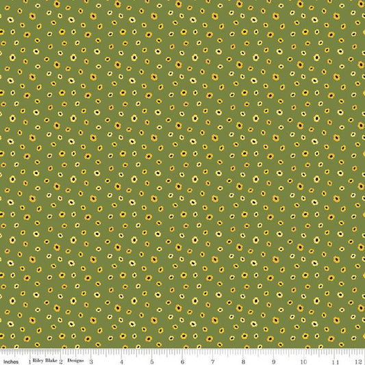 Riley Blake Petals and Pedals Petals Mini Green C1146