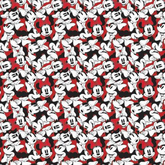 Camelot Fabrics Disney Minnie Tossed Stack Red 85271010-02