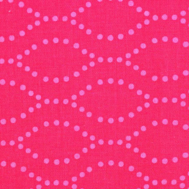 Benartex Sew Bloom Ogee Dot Fuchsia 13089-24
