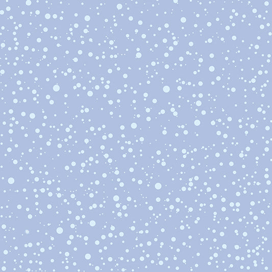 Suite B for Island Batik Quilted Christmas Snow on Light Blue 922153510SB
