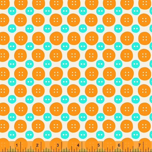 Windham Sew Good Buttons Tangerine 52886-3