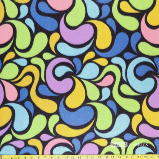 6003 Mook Fabrics Polar Fleece Yasmin Multi Swirl 137786