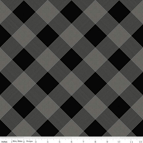 Riley Blake Tulip Fabric Z Fleur Noire Black C12527