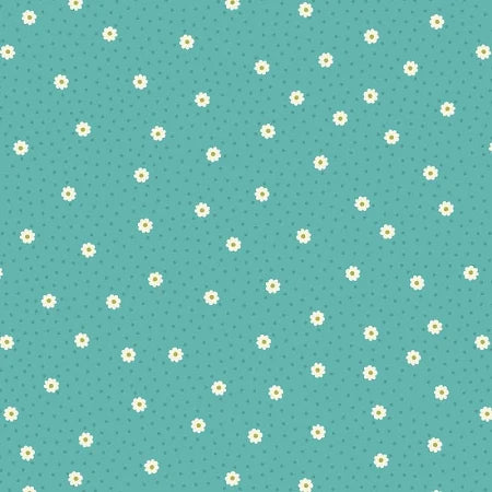 Lewis & Irene Little Matryoshka Daisy Dot Turquoise A567-3