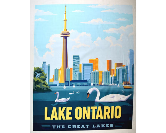 Riley Blake Panel Lake Ontario The Great Lakes