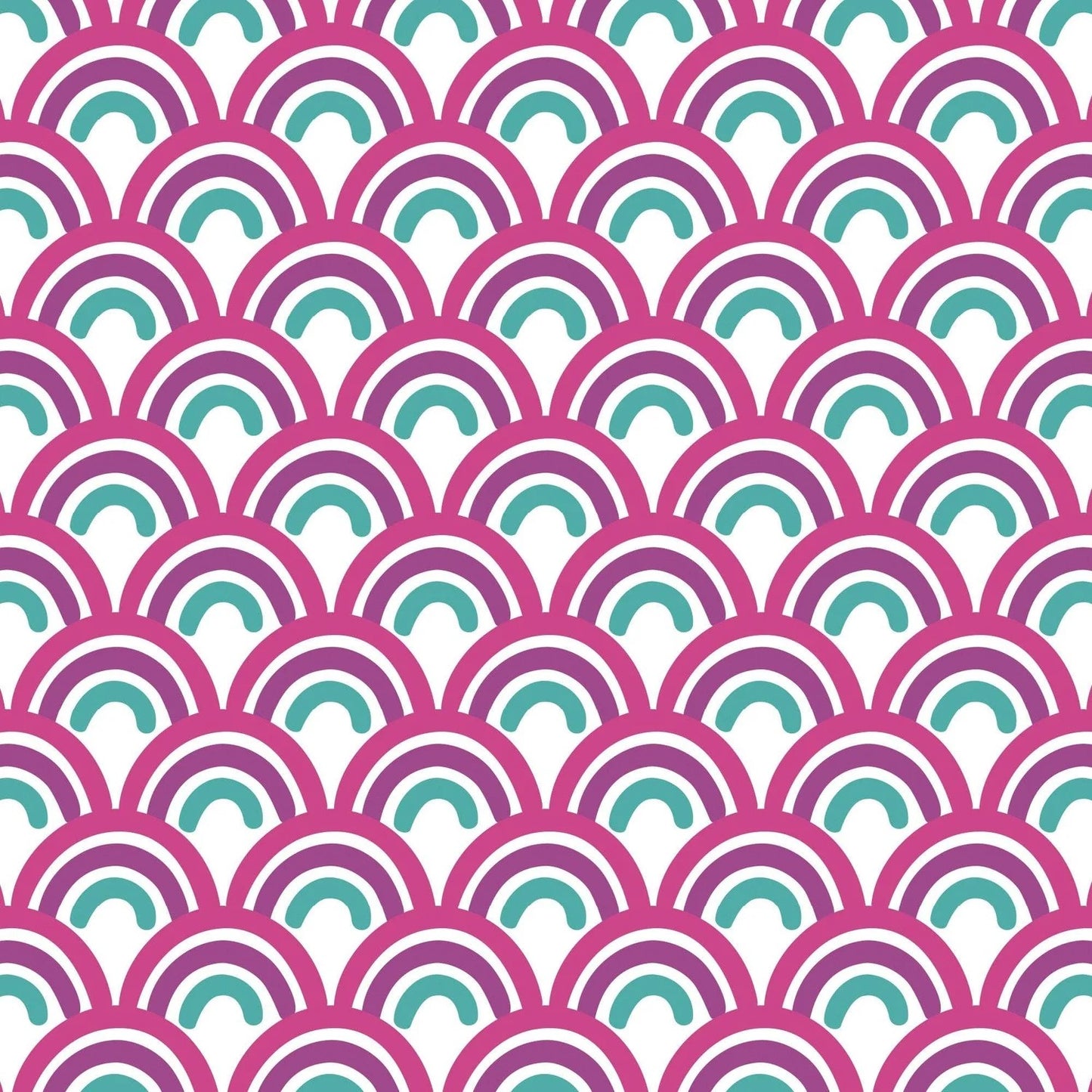 $5/yard $35/BOLT Mini Rainbow White