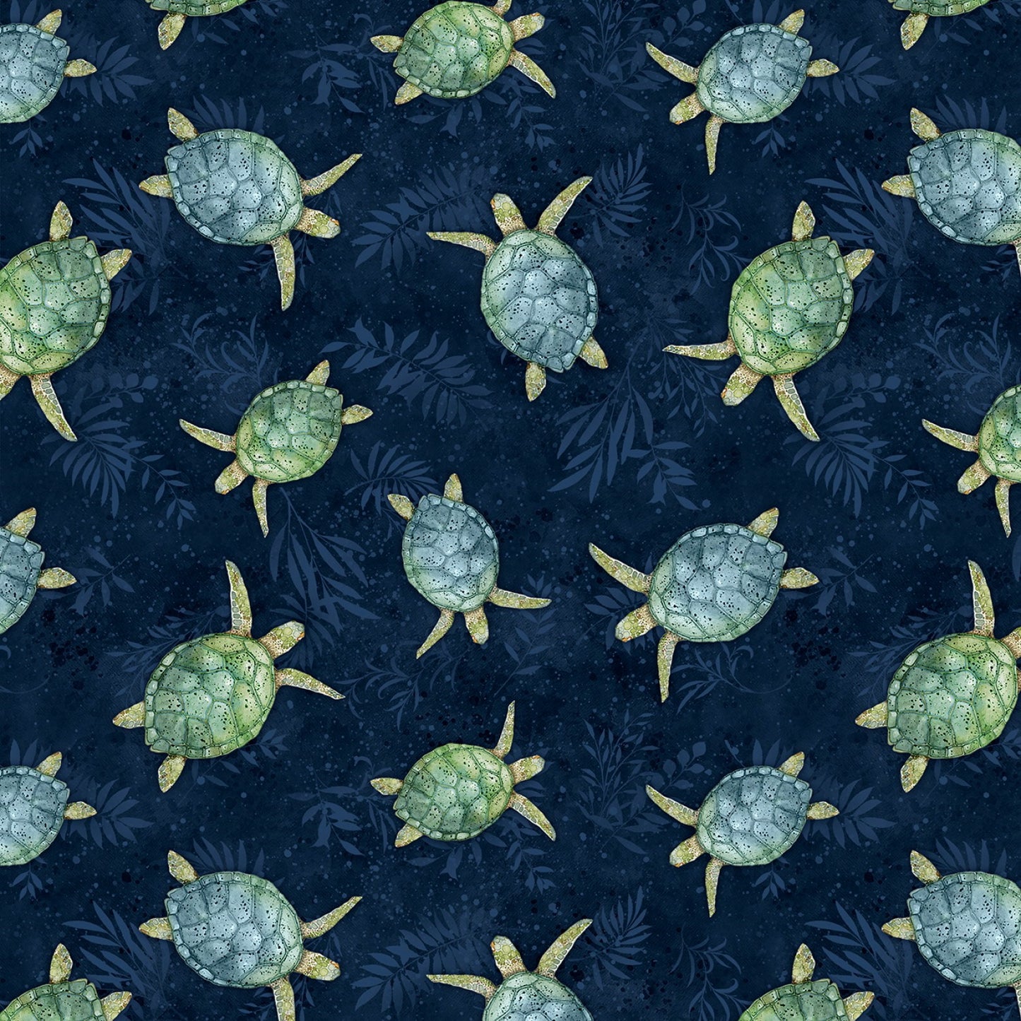 Wilmington Paradise Bay Turtles Toss Navy 40755-474