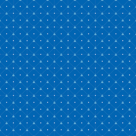 Suite B for Island Batik Quilted Christmas Diamond Blue Bluebird 922154545SB