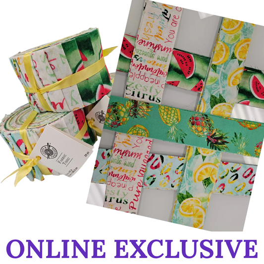 2 1/2" Strip Set SUMMER & FRUIT PRINTS by Loop & Threads ONLINE EXCLUSIVE