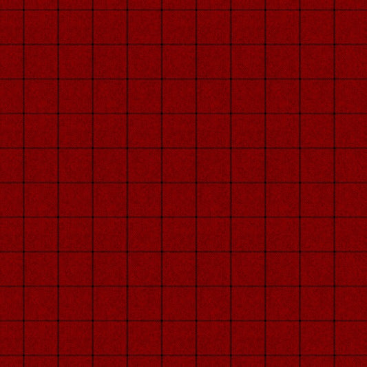 Benartex A Wooley Autumn Wooly Window Cranberry