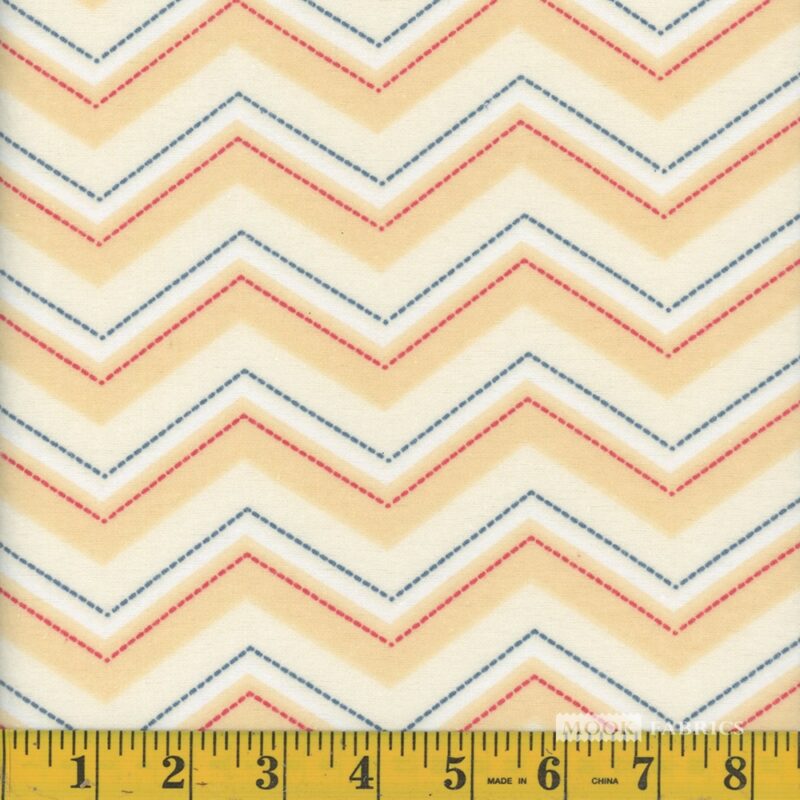 7043 Mook Fabrics Flannel Wave Yellow 121722