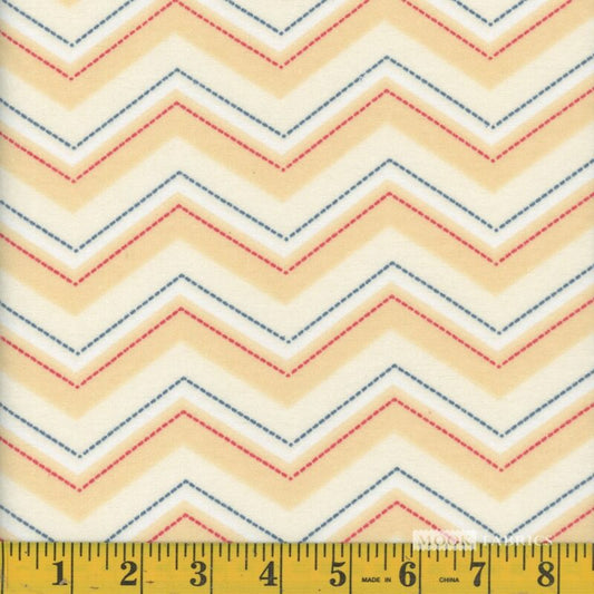 7043 Mook Fabrics Flannel Wave Yellow 121722