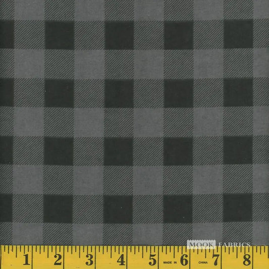 7020 Mook Fabrics Flannel Buffalo Plaid Grey 103961