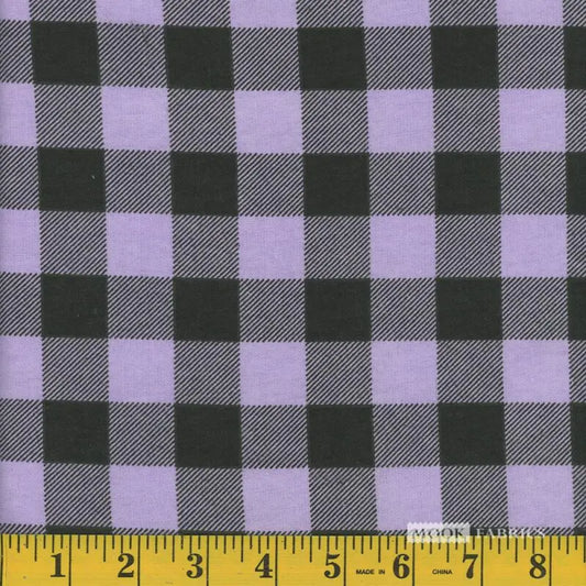 7021 Mook Fabrics Flannel Buffalo Plaid Lavender 103962