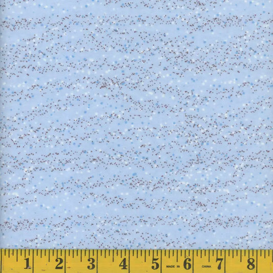 7030 Mook Fabrics Flannel Little Dot Dusty Blue 121685