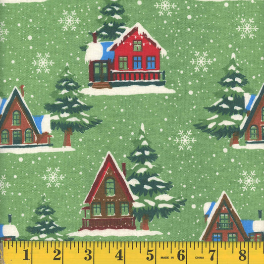 7045 Mook Fabrics Flannel Winter Chalets 142065