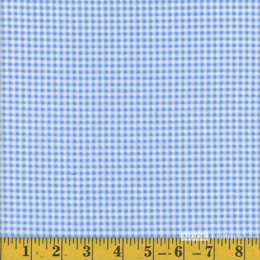 7089 Mook Fabrics Flannel Gingham Aqua 86986