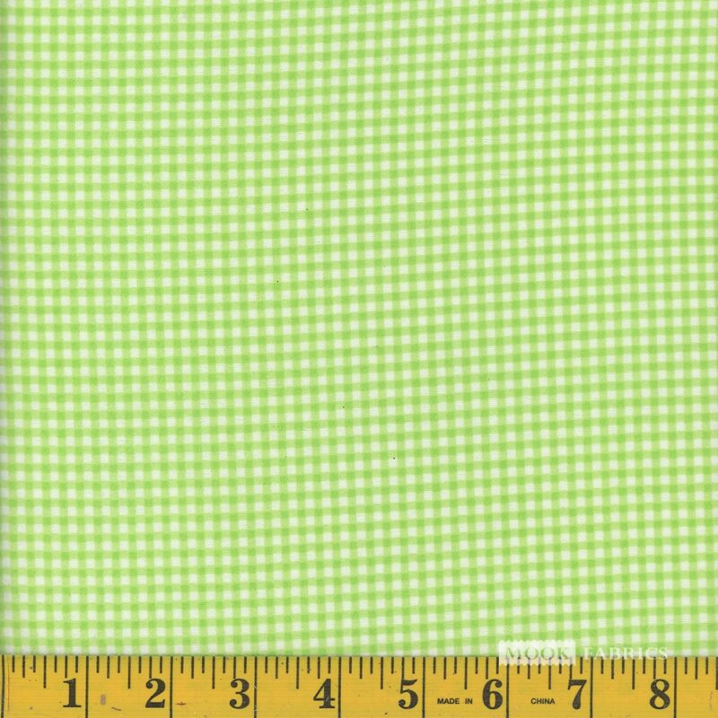 7091 Mook Fabrics Flannel Gingham Green 95227