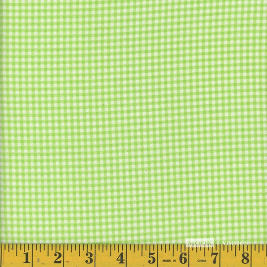 7091 Mook Fabrics Flannel Gingham Green 95227