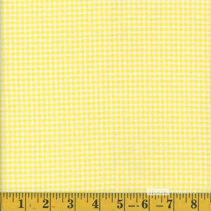 7092 Mook Fabrics Flannel Gingham Sunshine 95223