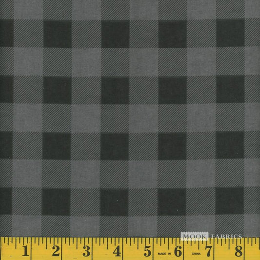 7093 Mook Fabrics Flannel Buffalo Plaid Grey 103961