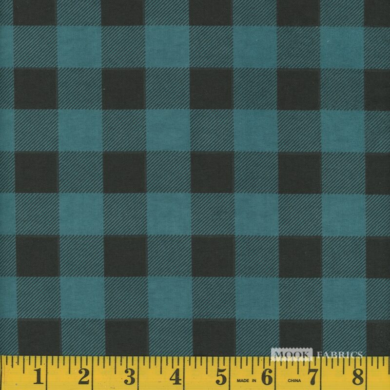 7097 Mook Fabrics Flannel Buffalo Plaid Forest 103965