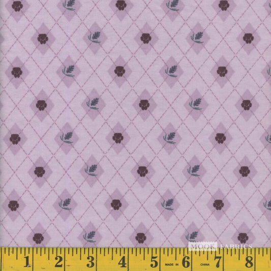 7106 Mook Fabrics Flannel Little Red Fox Paw Rose 121676